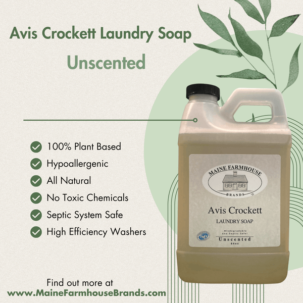 Avis Crockett's Laundry Soap | Unscented