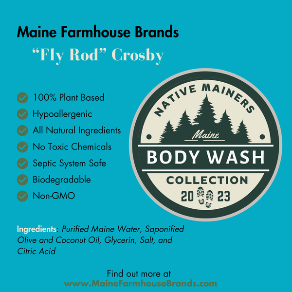 "Fly Rod" Crosby Body Wash | Unscented | Sensitive Skin