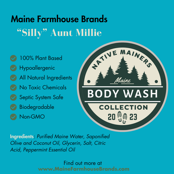 Native Mainers Collection | Castile Body Wash 3-Pack | All Natural | Pure Ingredients