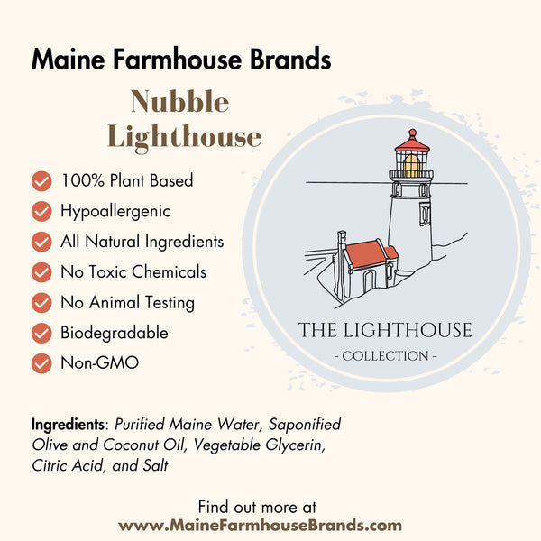 Nubble Lighthouse Liquid Hand Soap | Unscented | Sensitive Skin