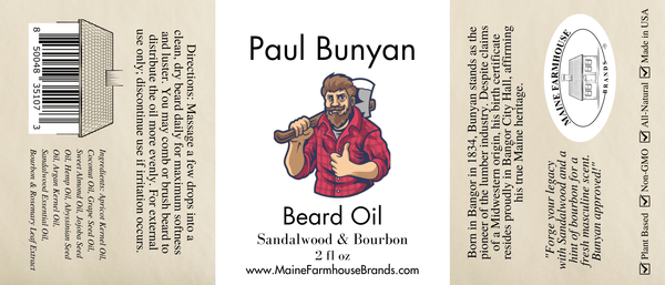 Paul Bunyan Beard Oil | Sandalwood & Bourbon