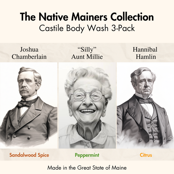 Native Mainers Collection | Castile Body Wash 3-Pack | All Natural | Pure Ingredients